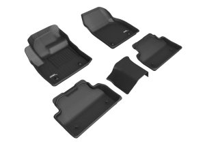 Jaguar E-Pace Floor Mat Set - 3D MAXpider - Kagu - Black - `18-`20